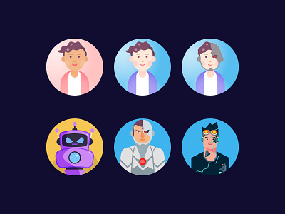 Flat avatar Icon avatar avatar logo branding character commander flat avatar geometric graphic design icon illustration illustrator logo nft profile avatar robot space commander ui ux vector vector illustration