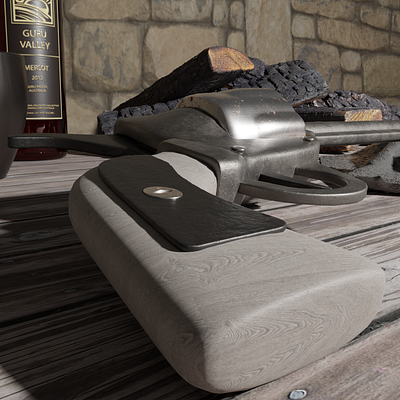 Magnum Gun (other lights) 3d 3d modeling guns