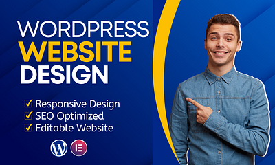 I will design a professional website for your business animation branding business website design elementor pro graphic design illustration logo ui vector