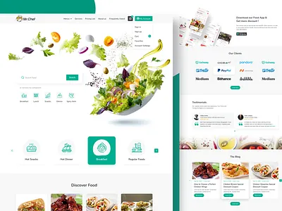 Food Company Website Design figma figma template food food business food template food template design ui ui design user experience user inteface ux ux design website ui
