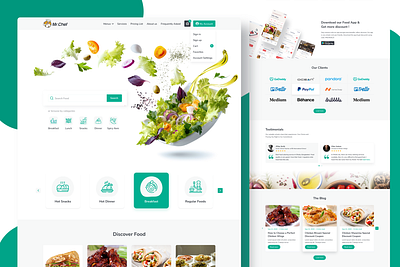 Food Company Website Design figma figma template food food business food template food template design ui ui design user experience user inteface ux ux design website ui