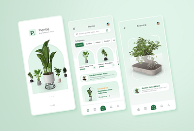 Plantia - Mobile App UI app design mobile ui ux uiux