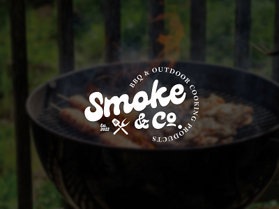 Smoke & Co. abstract logo bbq branding food icon logo minimal minimalist logo modern logo restaurant