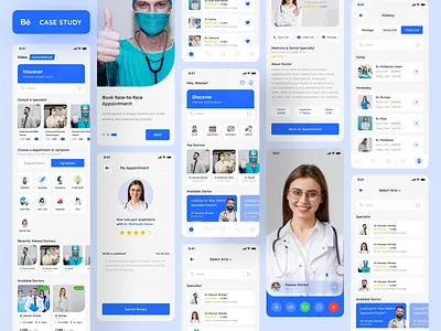 Medinova - Online Doctor Consultation Case Study appointment app case study doctor app health health care healthcare medical app medicine medinova mobile app mobile app design product product design ui design ux case study