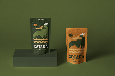 SOTARÁ - Branding brand branding coffee color design ecologic graphic design green logo mockup presentation typography vulcano