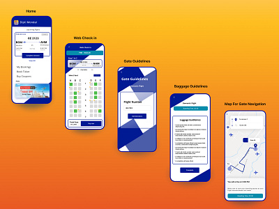 Personal Guide for Flight travellers daily daily ui design typography ui ux