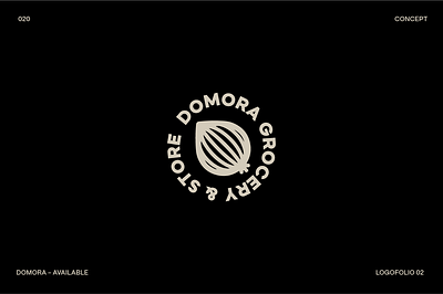 DOMORA - Logo brand branding circle classic design graphic design grocery illustration logo modern onion rounded sans typography vector