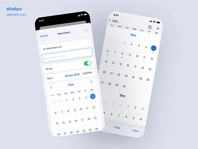 Calendar #dailyui branding calender dailyui design figma illustration logo ui ui challenge uiux ux