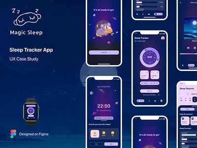 Magic Sleep App app appdesign mobile ui ux uxdesign