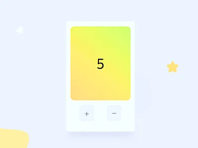 Counter App UI 3d animation app design best ui clean counter app counter app ui design counterappui free free ui design minimal design react js ui ui ui design ux design web design web ui