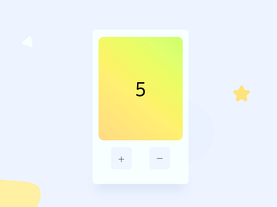 Counter App UI 3d animation app design best ui clean counter app counter app ui design counterappui free free ui design minimal design react js ui ui ui design ux design web design web ui