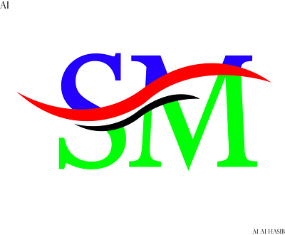SM design via Adobe Illustrator . illustration logo