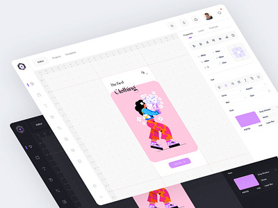 Onboarding Template Builder builder cards clean components create create template customization dashboard edit tool minimal onboarding template builder theme builder ui ux widgets