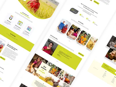 Organic Farming Landing Page Design UI ecommerce farming page green landing page landing page organic ui ui ux