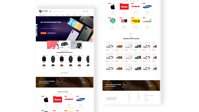 ecommerce landing page UI branding design ecommerce landing page ui website ui