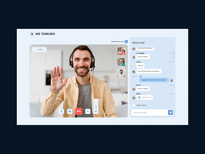 Video Chat branding design ui ux