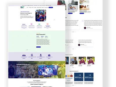 University Education Landing Page UI branding education education landing page graphic design landing page ui university