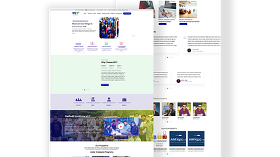 University Education Landing Page UI branding education education landing page graphic design landing page ui university