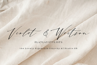 The Lovely - Signature Font by AF Studio 25 apparel font branding branding font cricut font elegant font. invitation font logo