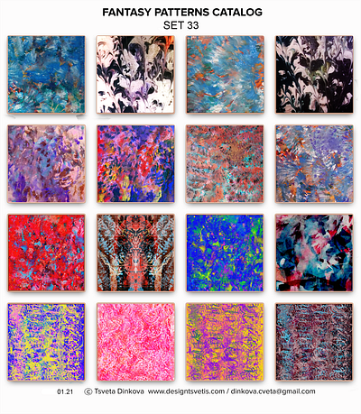 Patterns Catalog Set 33 Abstract Paintings abstract paintings acylic amazing beautiful design digitalart gorgeous patetrns catalog pattern set 33