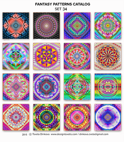Patterns Catalog Set 34 Mandalas amazing beautiful colorful design digitalart gorgeous illustration mandalas pattern patterns catalog set 34 vectors