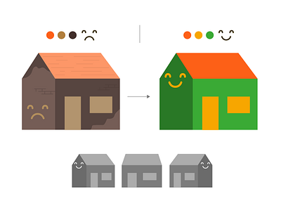 Eco-isolateurs - House animated character film graphique illustration