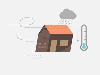 Eco-Isolateurs - Bad Weather animated character film graphique illustration
