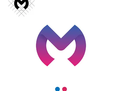 Modern m letter logo branding design graphic design logo logo design