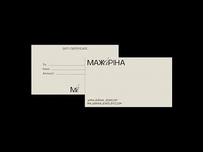 Logo for jewelry brand | Majarina brand identity branding design graphic design identity jewelry logo logo development logotype