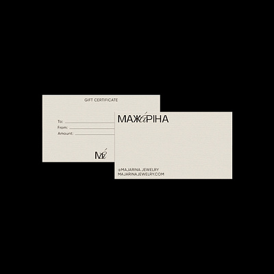 Logo for jewelry brand | Majarina brand identity branding design graphic design identity jewelry logo logo development logotype