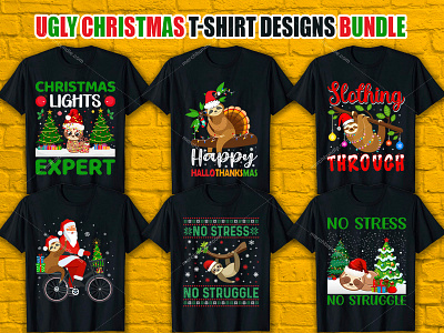 Ugly Christmas T-Shirt Designs For Merch By Amazon animals christmas christmas tags cute dog funny funny christmas gofts green happy new year holiday lazy merry merry solthmas santa claus sleep solth solth marry christmas solths xmas