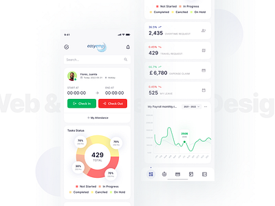 SaaS Web & Mobile Application - UI UX Design adobexd branding creative creativeagency crm app crypto dashboard figma mobile app design saas app saas ui design trendui uidesign uimobileapp uitrend uiux uiuxdesign uxdesign web and mobile app web application