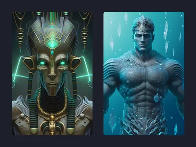 Рендер персонажей в Midjourney graphic design illustration neural art neural networks