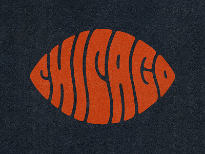 Chicago Bears - Week 9 - "Chicago Vibes" 60s 60s lettering bears branding chicago chicago bears fan art football handlettering hippie lettering lettering logo nfl psychedelic psychedelic lettering retro lettering sports sports branding typography