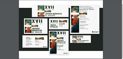 Jóvenes Orquestas de Aragón, class work. branding design graphic design layout music typography