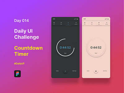 Day 014 Daily UI Challenge (Countdown Timer) app branding design illustration logo produc ui ux