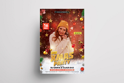 Early Christmas Party Flyer Template (PSD) christmas christmas flyer invitation merry christmas flyers psd xmas xmasflyer