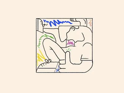 Pressures 2d abstract adobe illustrator art artwork boxed in charecter crayon design digital doodle dribdrab flat illustration illustrator line drawing minimal person photoshop preassures