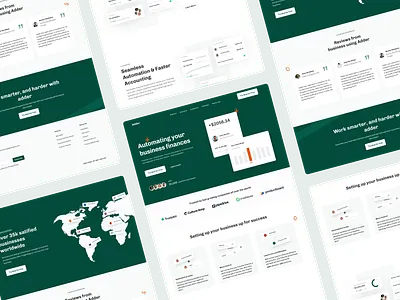Adder Landing Page business finance financial landing page ui ux
