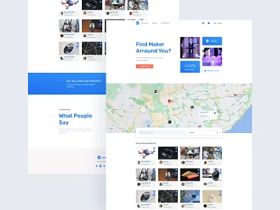 3D Printing Service 3d branding clean design flat landing page product service ui uiux