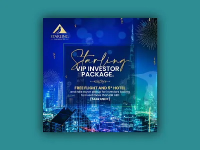 Starling Properties Banner Design | Social Media Design awesome banner banner bazaar bannerbazaar classy creative banner design facebook google ad banner illustration instagram latest logo minimal modern post social media social media ads social media banner trending