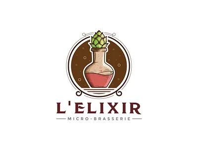 Vintage Logo Design bottle logo branding creative logo design illustration leaf logo logo design logo designer minimalist modern logo poison bottle logo poison logo unique logo vintage logo