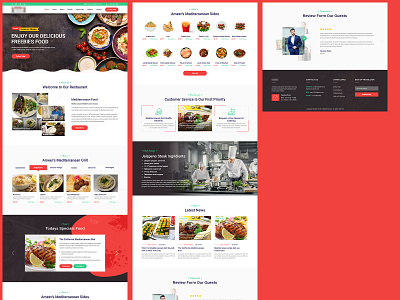 Food design graphic design ui ux web website