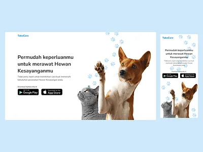Landing Page animal dailyui design mobile pet ui web design