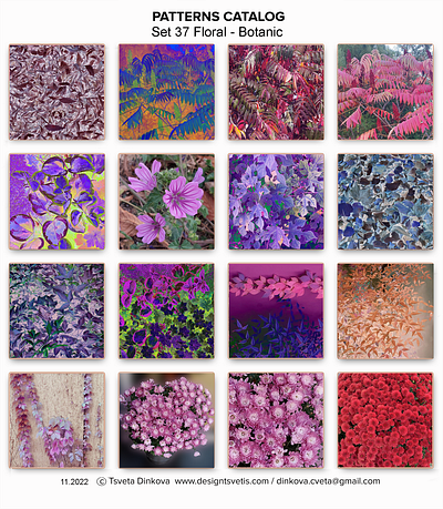 Patterns Catalog Set 37 Floral-Botanic amazing beautiful botanic bouquet branches cool creative flowers garden gorgeous great leaves painting patterns catalog photography set 37 tree