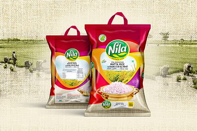 Nila Sortex Rice Package design animation branding design graphic design illustration label design logo motion graphics packaging design ui