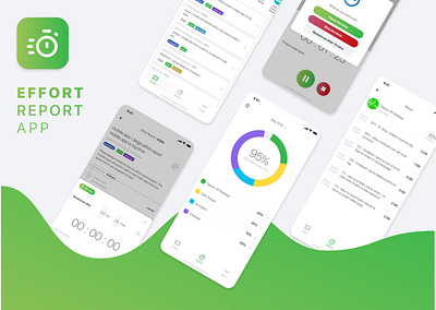 Internal Effort Report Mobile App app mobile app time tracking ui ux