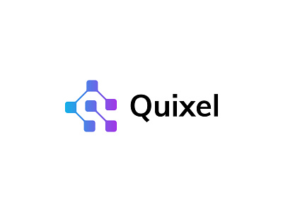 Quixel Logo Design | Modern Q Letter and Pixel Concept a b c d e f h i j brand mark branding branding kit colorful creative identity design logo logo folio logo identity logo inspirations logo mark logo sign minimal modern q letter symbol web 3.0 web design