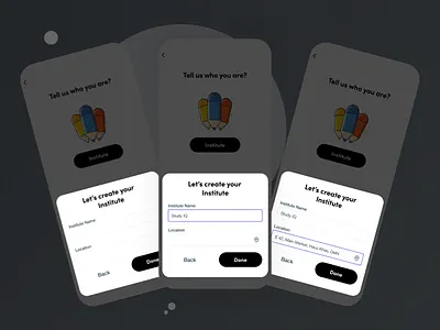 On-boarding screens (Ed-tech Product) app ed tech graphic design high fidility login mobile app mockups onboarding product design signup ui uiux user experience user interface ux
