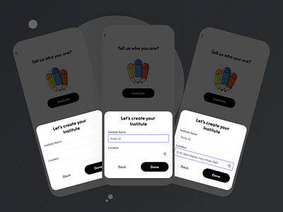 On-boarding screens (Ed-tech Product) app ed tech graphic design high fidility login mobile app mockups onboarding product design signup ui uiux user experience user interface ux